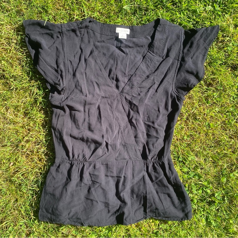 J Crew Black Top